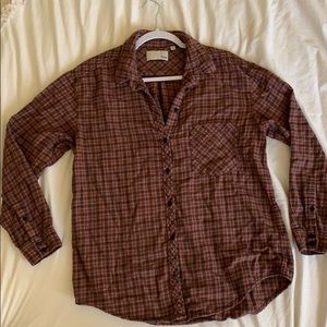 Wilfred, Plaid, flannel cozy button up